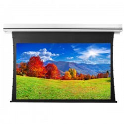 Liberty Grandview 130" (2.35:1) Premium Recessed TAB-TENTIONED Screen With Trap Door WW5. PS Series White.