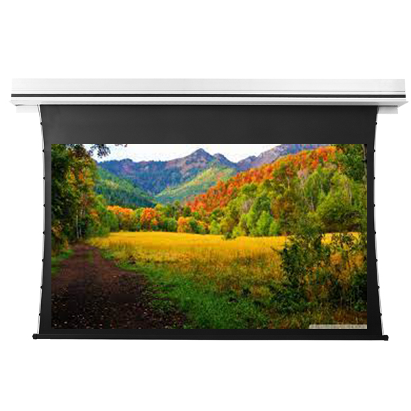 Liberty Grandview 130" (2.35:1) Premium Recessed TAB-TENTIONED Screen With Trap Door AT6. Accoustic Weaved.