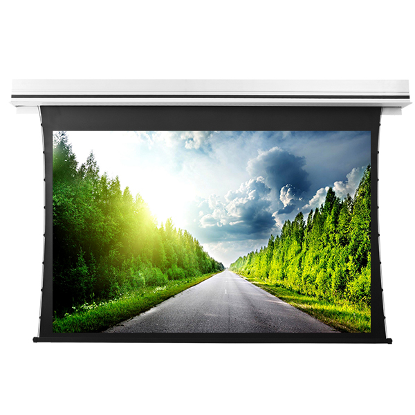 Liberty Grandview 180" (4:3) Premium Recessed TAB-TENTIONED Screen With Trap Door DY20. Dynamique 3D. (with Wooden Crate packing).