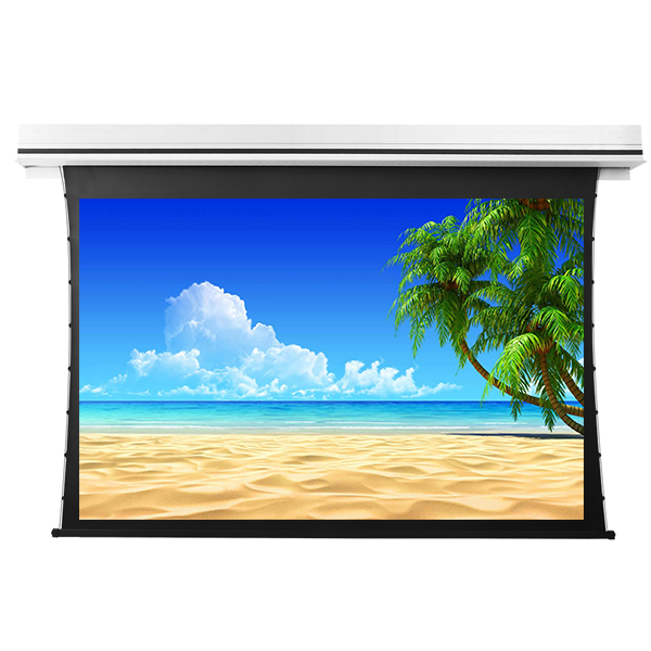 Liberty Grandview 84" (4:3) Premium Recessed TAB-TENTIONED Screen  With Trap Door  GG3 PS Series Grey