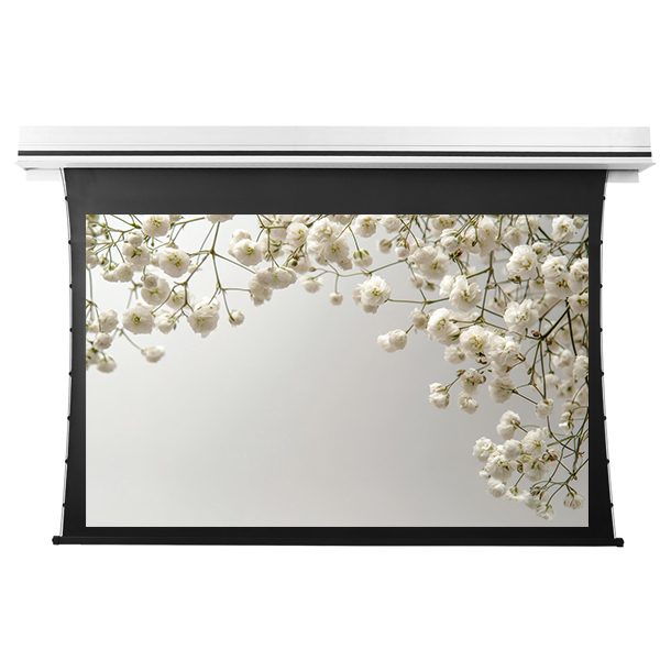 Liberty Grandview 77" (16:9) Premium Recessed TAB-TENTIONED Screen With Trap Door AT6. Accoustic Weaved.