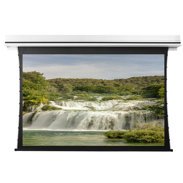 Liberty Grandview 100" (16:9) Premium Recessed TAB-TENTIONED Screen  With Trap Door GG3. PS Series Grey.