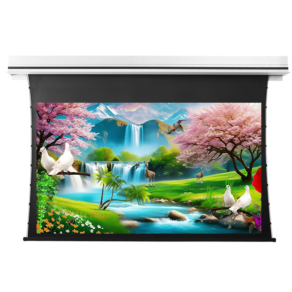 Liberty Grandview 106" (16:9) Premium Recessed TAB-TENTIONED Screen With Trap Door GG3. PS Series Grey.