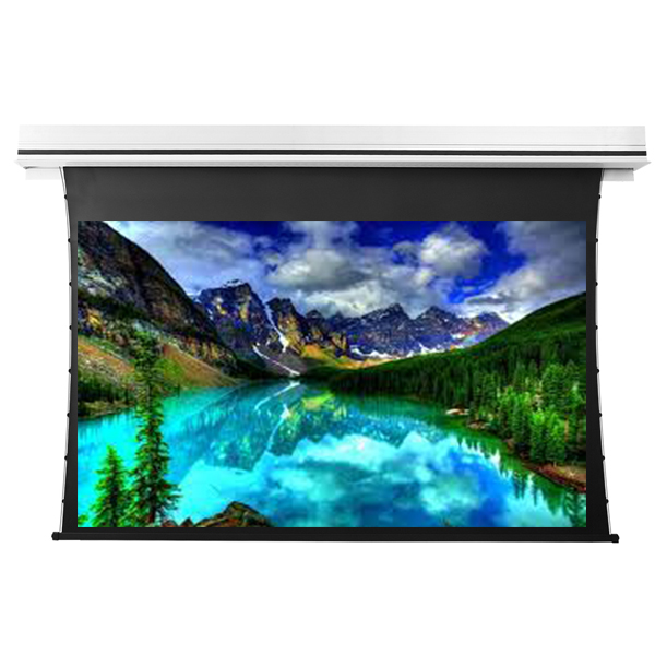 Liberty Grandview 100" (4:3) Premium Recessed TAB-TENTIONED Screen With Trap Door WW5. PS Series White.