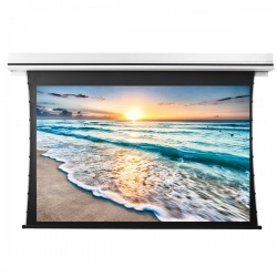 Liberty Grandview 165" (16:9) Premium Recessed TAB-TENTIONED Screen  With Trap Door AT6. Accoustic Weaved (with Wooden Crate packing).