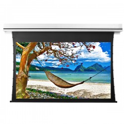 Liberty Grandview 180" (16:9) Premium Recessed TAB-TENTIONED Screen With Trap Door GG3. PS Series Grey, (with Wooden Crate packing).