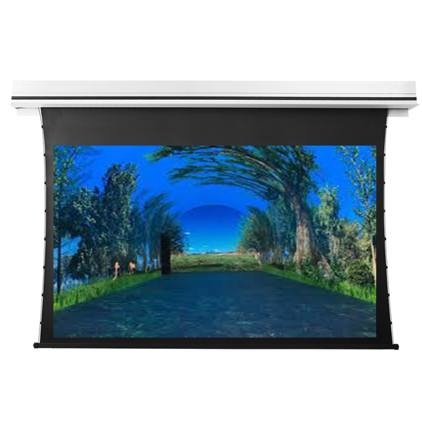 Liberty Grandview 123" (16:10) Premium Recessed TAB-TENTIONED Screen With Trap Door WW5. PS Series White.