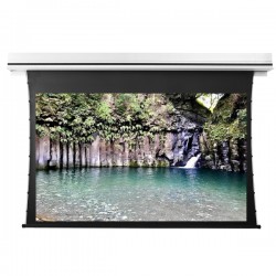 Liberty Grandview 130" (16:10) Premium Recessed TAB-TENTIONED Screen With Trap Door DY20. Dynamique 3D.