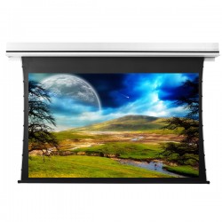 Liberty Grandview 150" (16:10) Premium Recessed TAB-TENTIONED Screen With Trap Door WW5. PS Series White (with Wooden Crate packing).