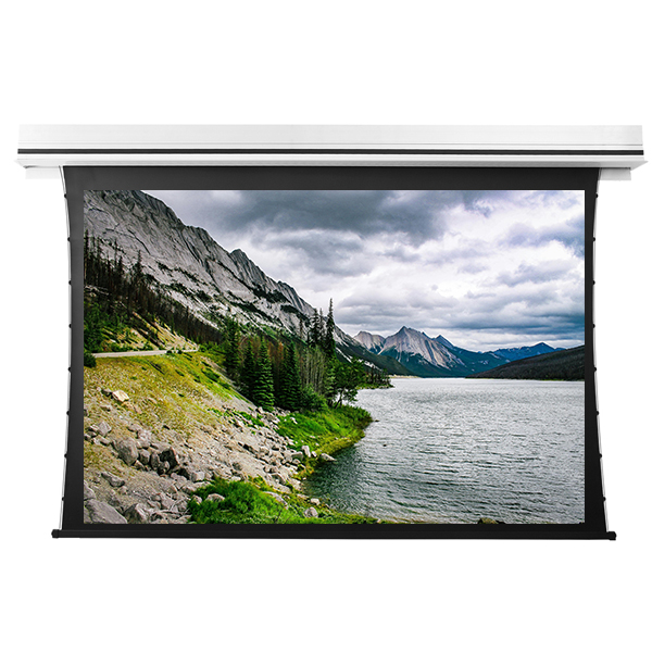 Liberty Grandview 120" (4:3) Premium Recessed TAB-TENTIONED Screen  With Trap Door WW5. PS Series White.