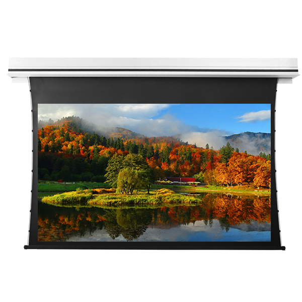 Liberty Grandview 189" (16:10) Premium Recessed TAB-TENTIONED Screen With Trap Door GG3. PS Series Grey (with Wooden Crate packing).