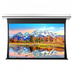 Liberty Grandview 100" (2.35:1) Premium Recessed TAB-TENTIONED Screen With Trap Door WW5. PS Series White.