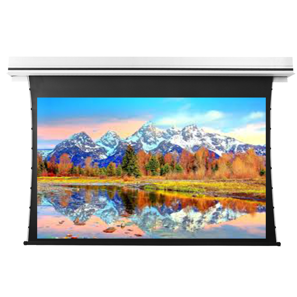 Liberty Grandview 100" (2.35:1) Premium Recessed TAB-TENTIONED Screen With Trap Door WW5. PS Series White.