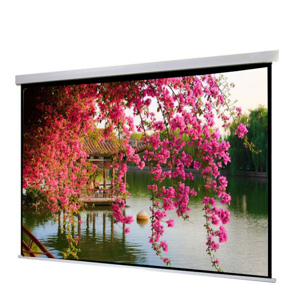 Liberty Show Manto Motorized  84"  (4:3) Screen with Matte White Fabric & RF Remote with Integration Control (RS 485 & 12V Trigger & Cont.Cable) 