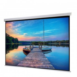 Liberty Show Manto 100"  (16:9) Motorized Screen With Matte White Fabric & RF Remote With Synchronous Motor