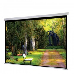 Liberty Show Manto 110" (16:9) Motorized Screen with Matte White Fabric & RF Remote with Synchronous Motor 