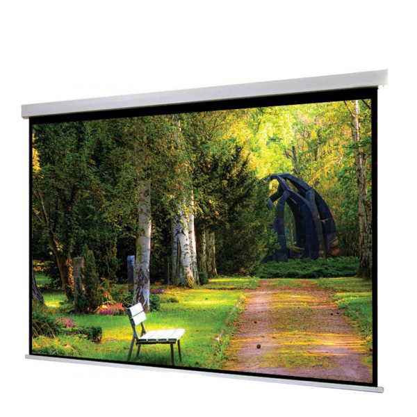 Liberty Show Manto Motorized 110" (16:9) Screen with Matte White Fabric & RF Remote with Synchronous Motor .