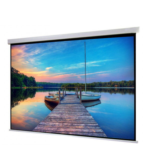 Liberty Show Manto 165" (16:9) Motorized Screen with Matte White Fabric & RF Remote with Integration Control (RS 485 & 12V Trigger & Cont.Cable) 