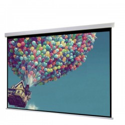 Liberty Show Manto 150"  (16:9) Motorized Screen with Matte White Fabric & RF. Remote with Tubular Motor