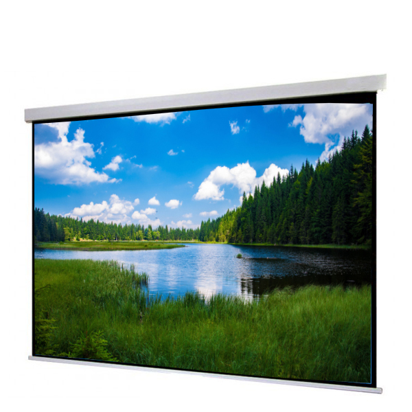 Liberty Show Manto Motorized 200"  (16:9) Screen with Matte White Fabric & RF Remote with Tubular Motor