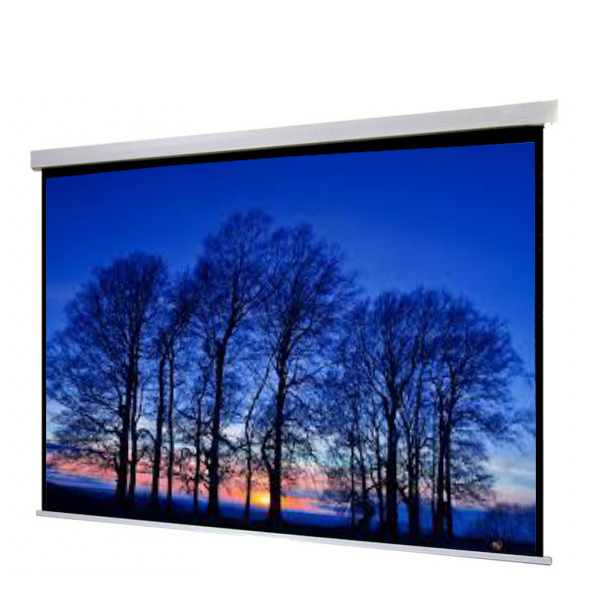 Liberty Show Manto Motorized 220"  (16:9) Screen with Matte White Fabric & RF Remote with Tubular Motor