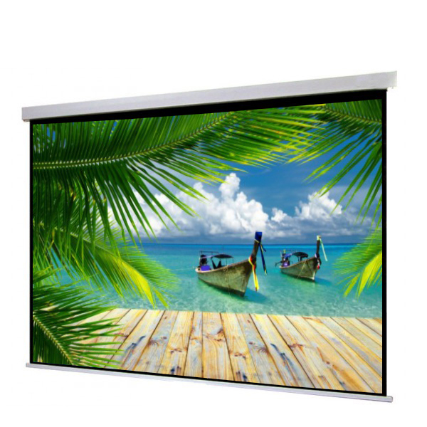 Liberty Show Manto 109" (16:10) Motorized Screen with Matte White Fabric & RF Remote with Integration Control (RS 485 & 12V Trigger & Cont.Cable) 