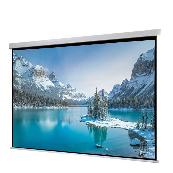 100 Inch 4:3 Manual Pull Up Mobile Portable Floor Tripod Stand Projector Screen Matt White HD Projection Screen
