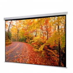 Liberty Show Manto Motorized 120"  (4:3) Screen with Matte White Fabric & RF Remote with Integration Control (RS 485 & 12V Trigger & Cont.Cable) 