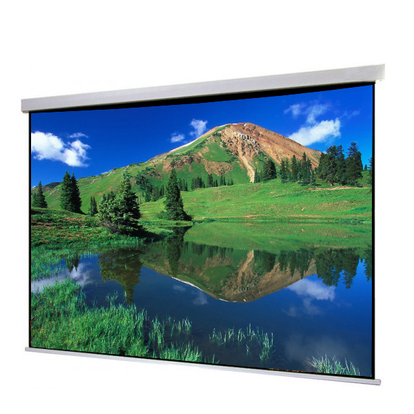 Liberty Show Manto 220"  (4:3) Motorized Screen with Matte White Fabric & RF Remote with Integration Control (RS 485 & 12V Trigger & Cont.Cable) 