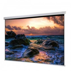 Liberty Show Manto 92" (16:9) Motorized Screen with Matte White Fabric & RF Remote with Integration Control (RS 485 & 12V Trigger & Cont.Cable) 