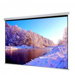 Liberty Show Manto 133" (16:9) Motorized Screen with Matte White Fabric & RF Remote with Integration Control (RS 485 & 12V Trigger & Cont.Cable) 