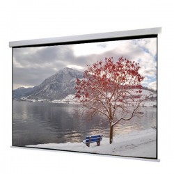 Liberty Show Manto 150" (16:9) Motorized Screen with Matte White Fabric & RF Remote with Integration Control (RS 485 & 12V Trigger & Cont.Cable) 