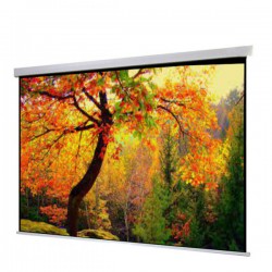 Liberty Show Manto 150" (4:3)  Motorized Screen with Matte White Fabric & RF Remote with Tubular Motor