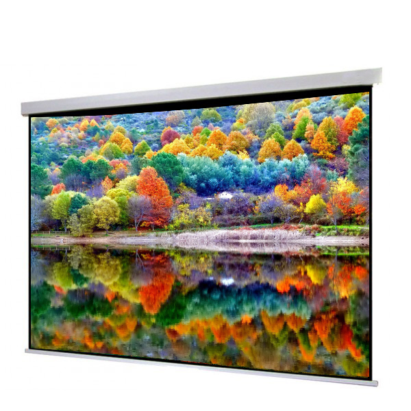 Liberty Show  Manto Motorized 200" (4:3)  Screen with Matte White fabric & RF Remote with Tubular Motor