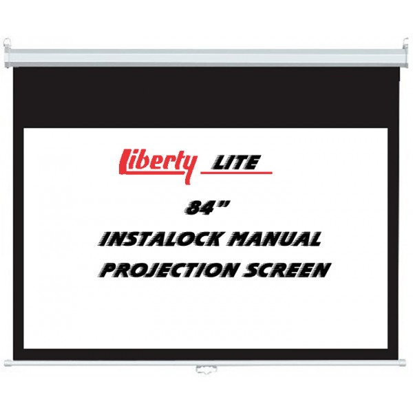 Liberty Lite 120" (4:3) Instalock  Screen with SRS & Matte White Fabric ( 6'x8')