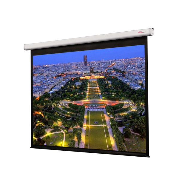 Liberty Grandview  77" (16:9) CNV Series Synchro Motor Motorized Screen with Matte White Fiber Glass Fabric WM5. 