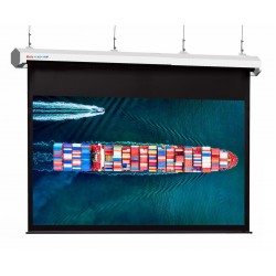 Liberty Screen Pro Topview Plus 350" (4:3) (ET Plus) Giant Motorized Screen - Stainless Steal (Black Drop UP 600mm) with 868MHz Wire Less Remote Control (with wooden crate packing)