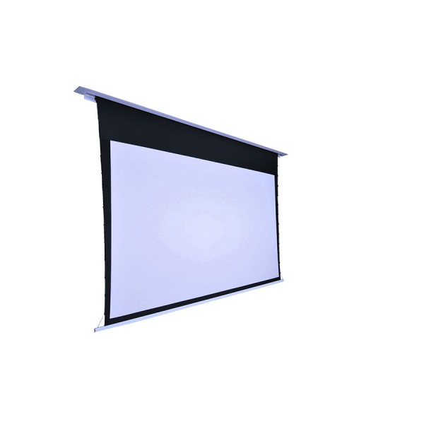 Liberty Screen Pro 100" 16:9 Unique In-Ceiling Recessed Tab Tension Motorized T8 Screen 