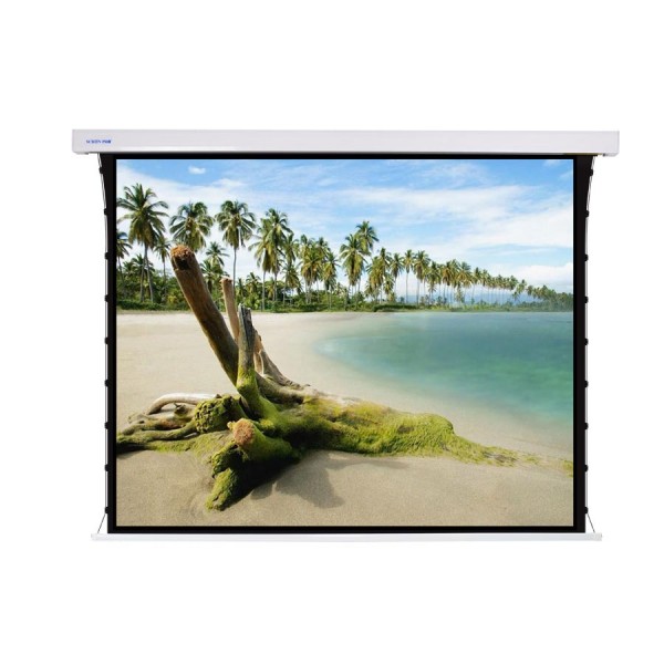 Liberty Screen Pro 100" 4:3 Jampo (TJ) Medium Tab-Tensioned Motorized 4K MW Screen with 868MHz Wire Less Remote Control  