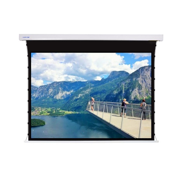 Liberty Screen Pro Jampo Tab-Tensioned Motorized 100" 4:3 8K ALR Long Focus Projector Screen with Sync. Trigger - TJ.