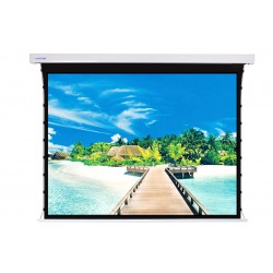 Liberty Screen Pro 125" 16:9 Jampo (TJ) Medium Tab-Tensioned Motorized 4K MW Screen with 868MHz Wire Less Remote Control