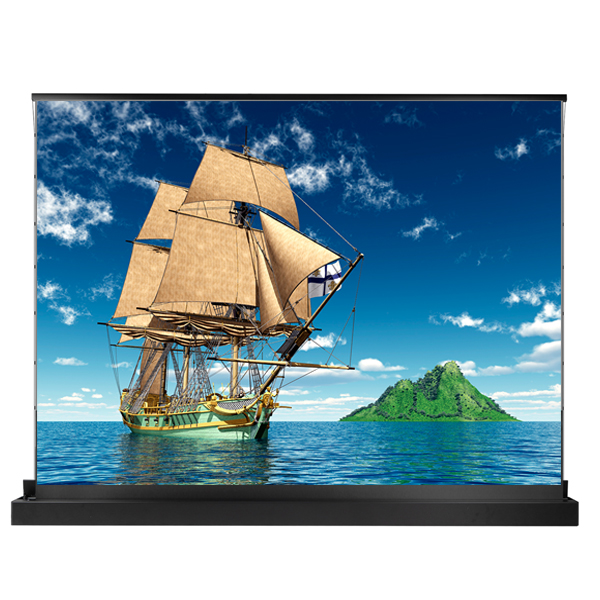 LIBERTY GRANDVIEW FANTASY Floor-Up Motorised Screens. (FHP Series) (DY5 Dynamique ALR) 120" (16:9) Viewing Size 2656 x 1494 mm, with RF Control.