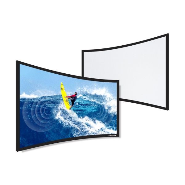 Liberty Screen Pro 100" (2.35:1) Curved Fixed Frame Screen (TW - Woven Accoustic) 90MM